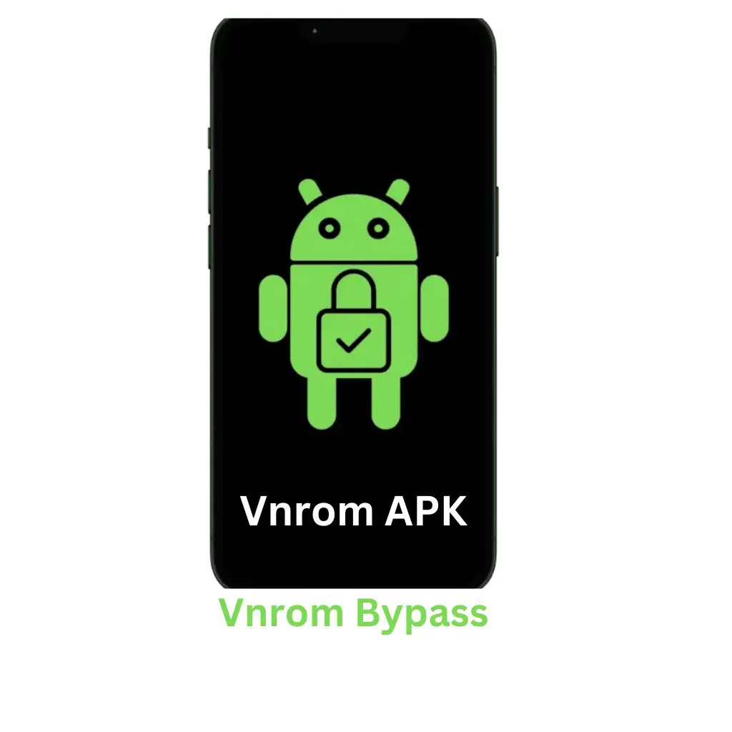 Download Vnrom Bypass APK for Android Google account lock removal with Android robot icon.