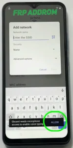 FRP bypass guide showing Step 1 Welcome Screen, Step 2 Wi-Fi Settings, and Step 3 Add New Network selection.