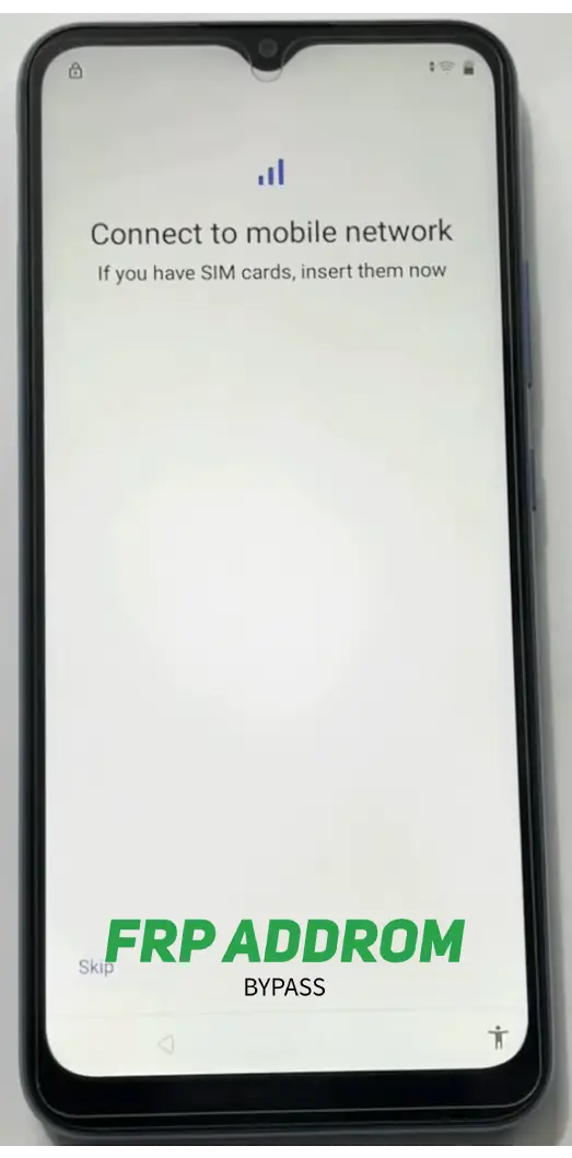 Skip mobile network setup for bypassed Android device.