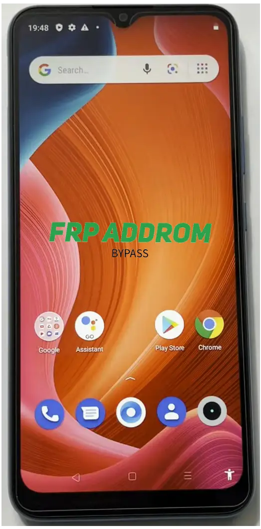Successfully bypassed Android device showing home screen without Google account lock.