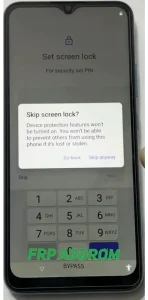 How to enable OEM Unlocking for permanent FRP removal in Android settings.